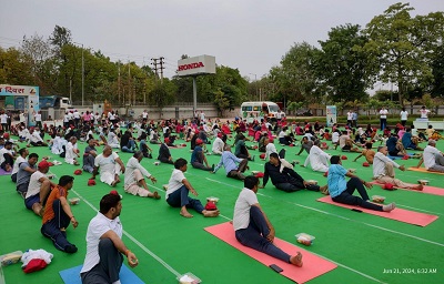 Honda India Foundation (HIF) celebrates International Yoga Day at Honda ...