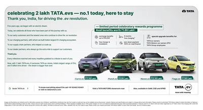 TATA.ev Celebrates 2 Lakh EVs on the Road  Thanks Customers with Exclusive Benefits and Unmatched Savings, News, KonexioNetwork.com