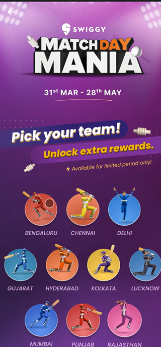 Swiggy's 'Pick Your Team' witnesses over 1.2 lakh registrations in the first 24 hours ahead of the upcoming cricket season, News, KonexioNetwork.com