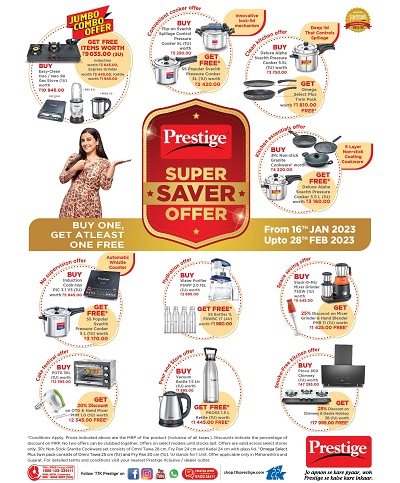 This festive season, give your kitchen the upgrade it deserves with TTK Prestige's Super Saver Offer 2023, News, KonexioNetwork.com