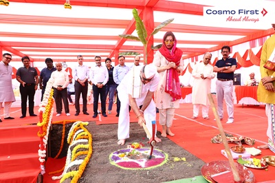 cosmo first marks new expansion with bhoomi pujan in bidkin industrial area