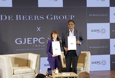 GJEPC AND DE BEERS GROUP FORGE STRATEGIC COLLABORATION TO PROMOTE NATURAL DIAMONDS