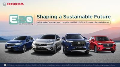 honda cars india achieves e20 compliance across entire product