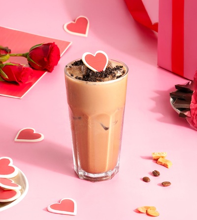 iced choco caramel latt