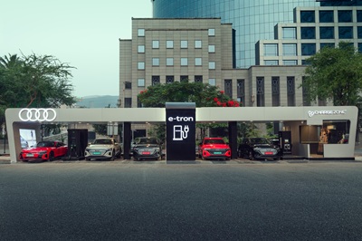 2audi indias ultra fast charging station in bkc mumbai