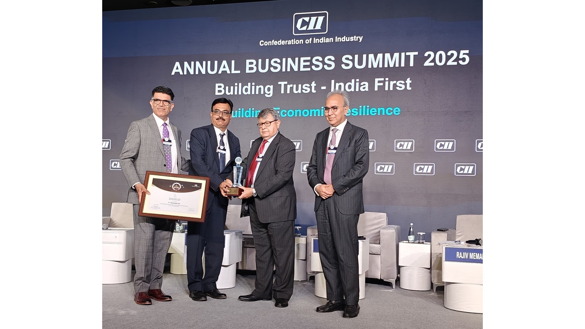 Tamboli Castings Ltd. receiving prestigious CII National Best Practices Award