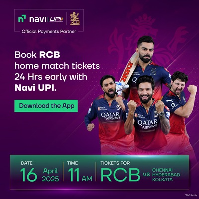 navi upi opens 2nd ticket window for rcb fans