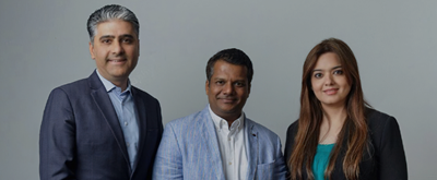 uniqus leadership team mr jamil khatri mr sandip khetan ms anu chaudhary l to r