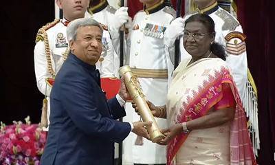 The Hon’ble President of India, Smt. Droupadi Murmu, on Monday conferred the prestigious Padma Bhushan upon Mr. Pankaj Patel, Chairman, Zydus Lifesciences Limited