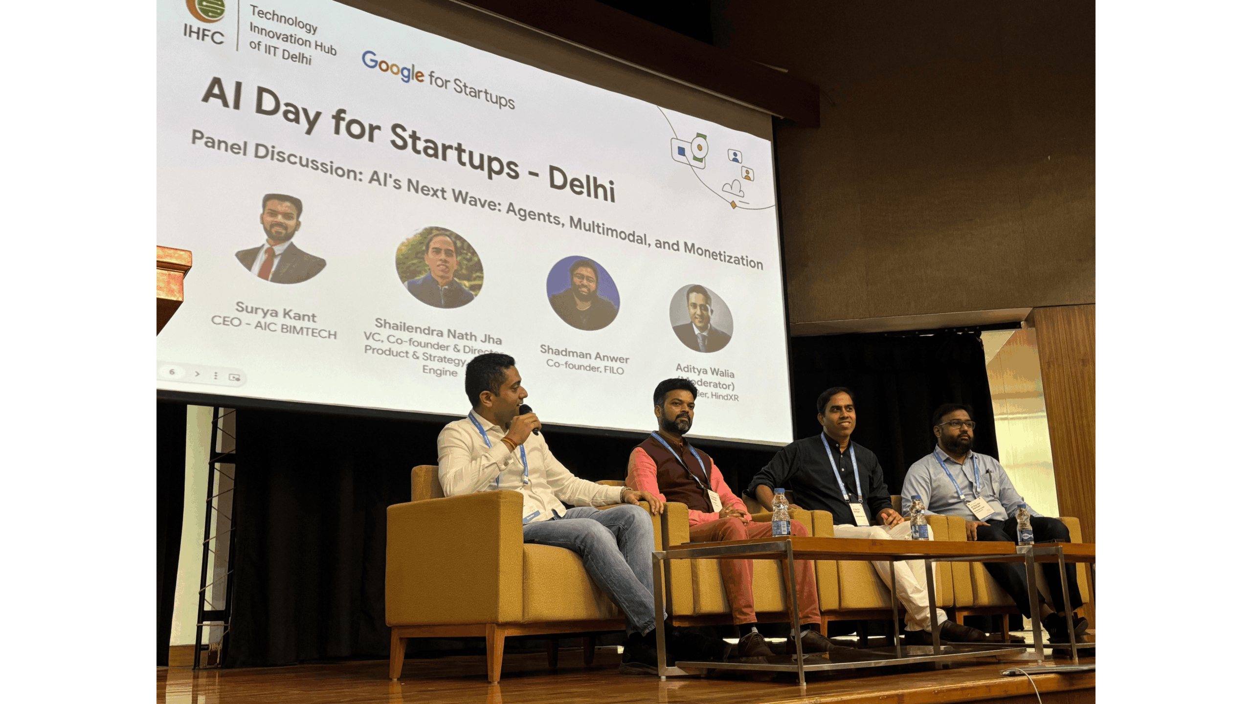 AIC-BIMTECH at Google for Startups – AI Day for Startups at IIT Delhi