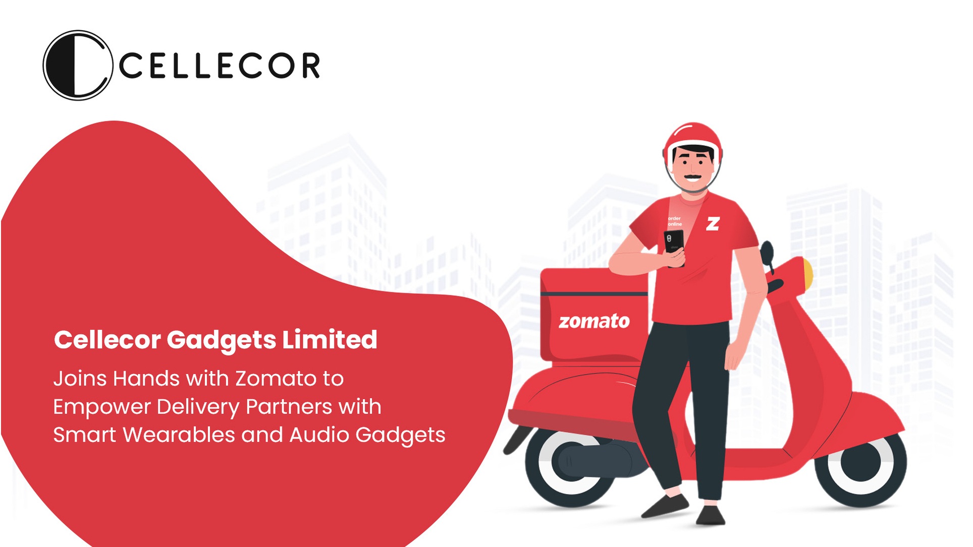 Cellecor Gadgets Limited Joins Hands With Zomato To Empower Delivery Partners With Smart Wearables And Audio Gadgets 1