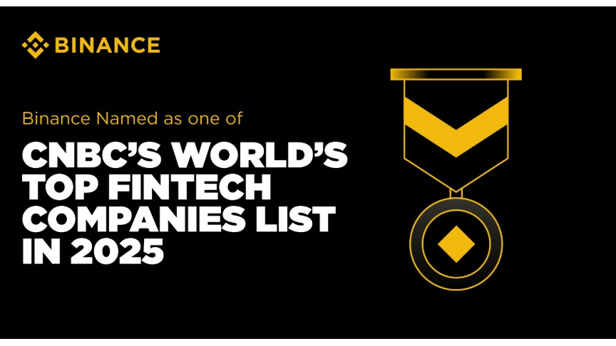 Binance Named on CNBC’s 2025 World’s Top Fintech Companies List