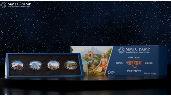 Divine Blessings in Silver: MMTC-PAMP Launches 99.99%+ Silver Char Dham 20gm Coin Series Honouring India’s Spiritual Compass