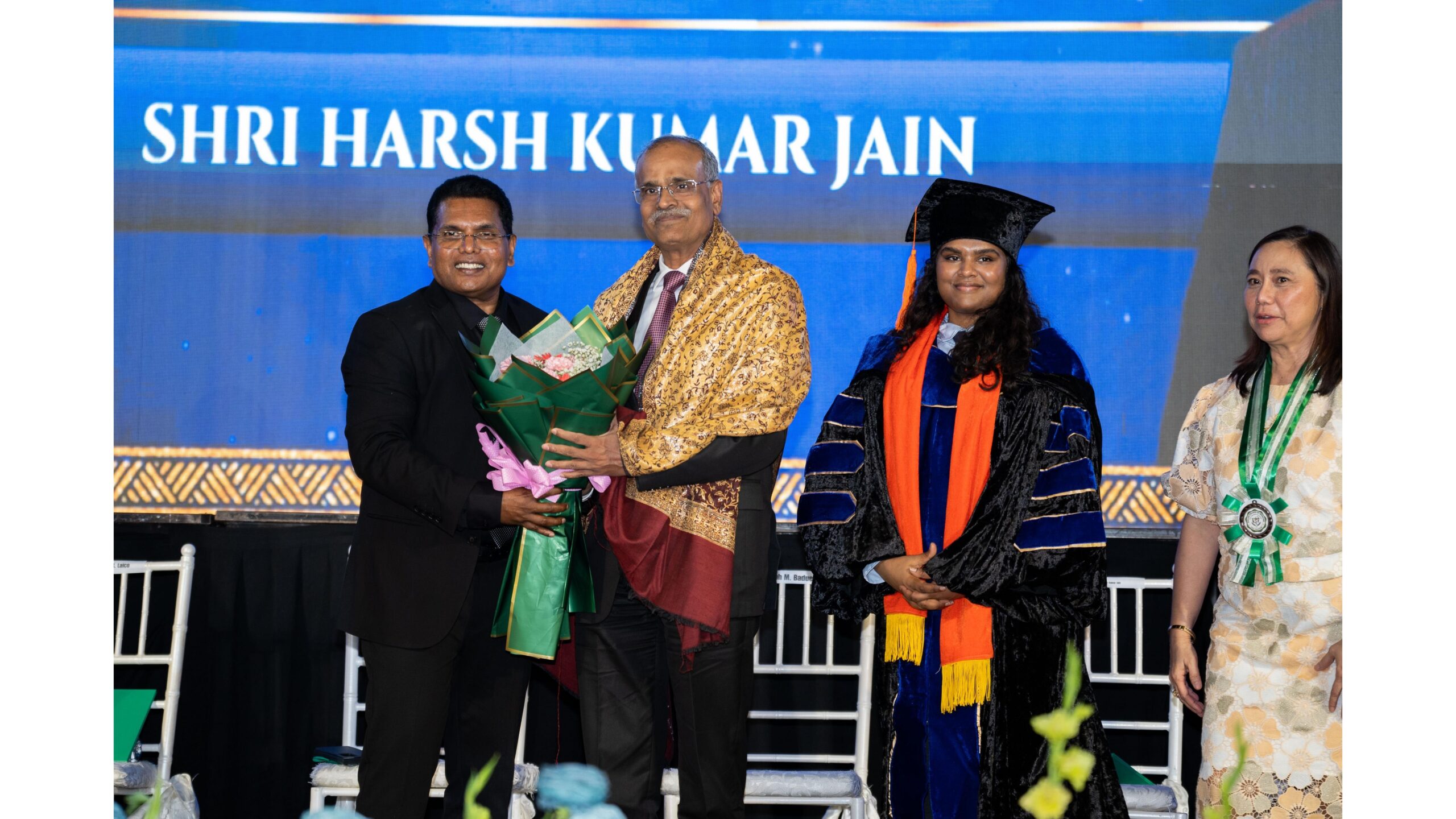 Dr David K. Pillai, CEC Gullas College of Medicine, His Excellency Harsh Kumar Jain, Ambassador of India to the Philippines
