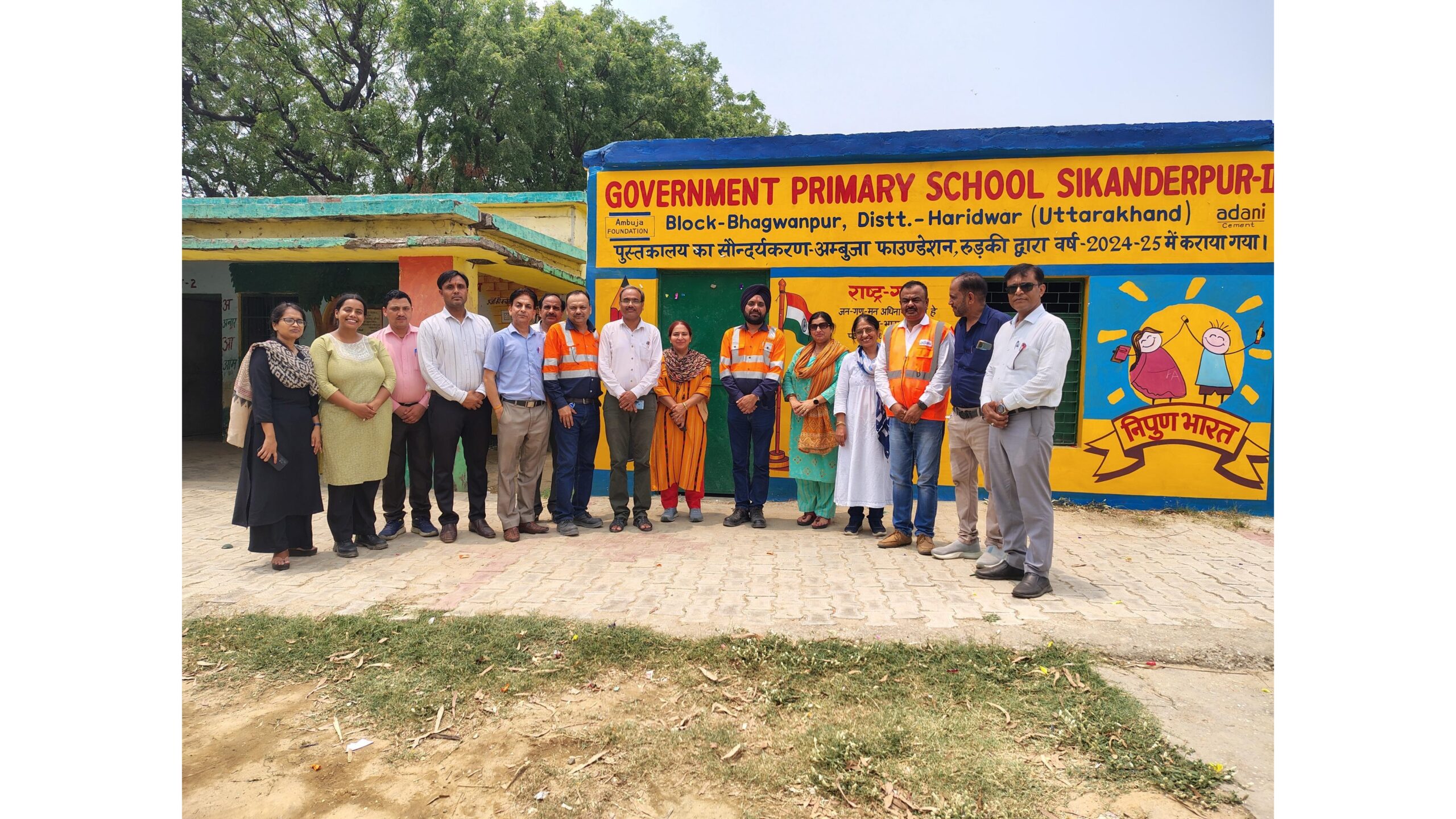 Ambuja Cements inaugurates renovated community library in Sikandarpur village