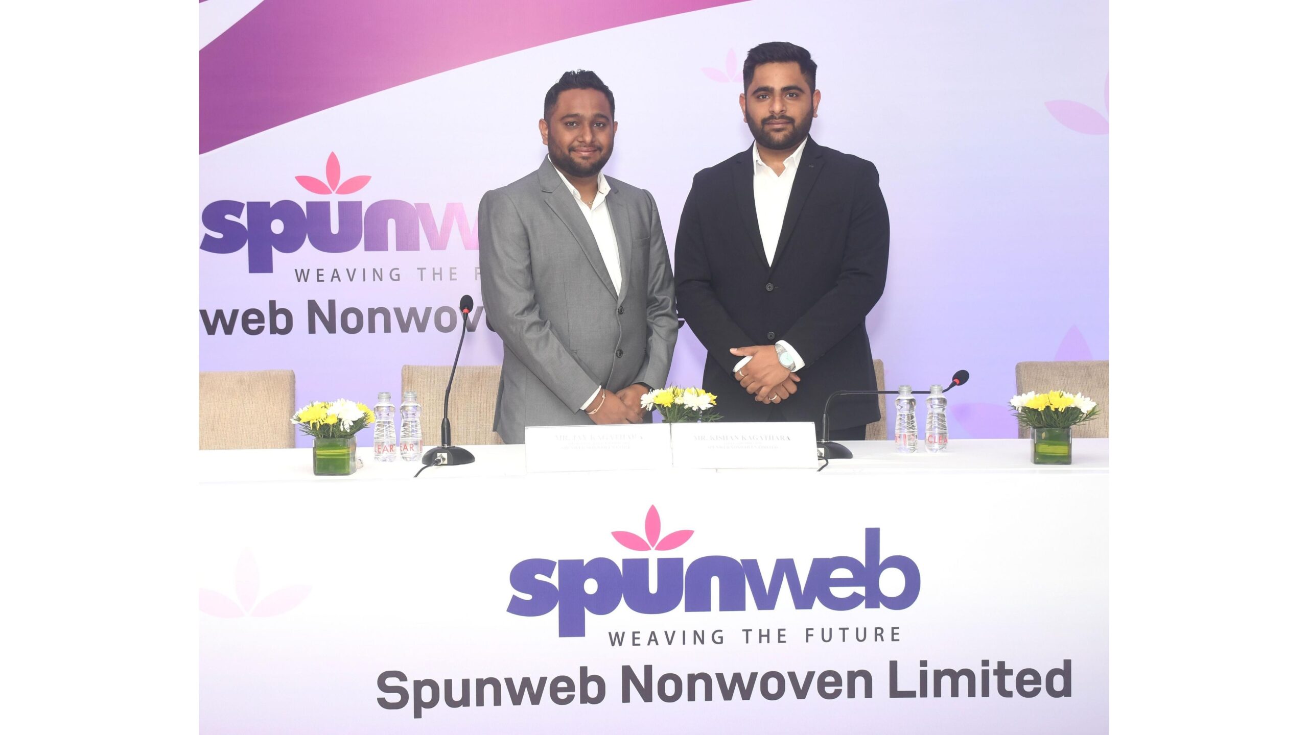 Jay Dilipbhai Kagathara, CMD & Kishan Dilipbhai Kagathara, Whole Time Director - Spunweb Nonwoven Ltd_JPG
