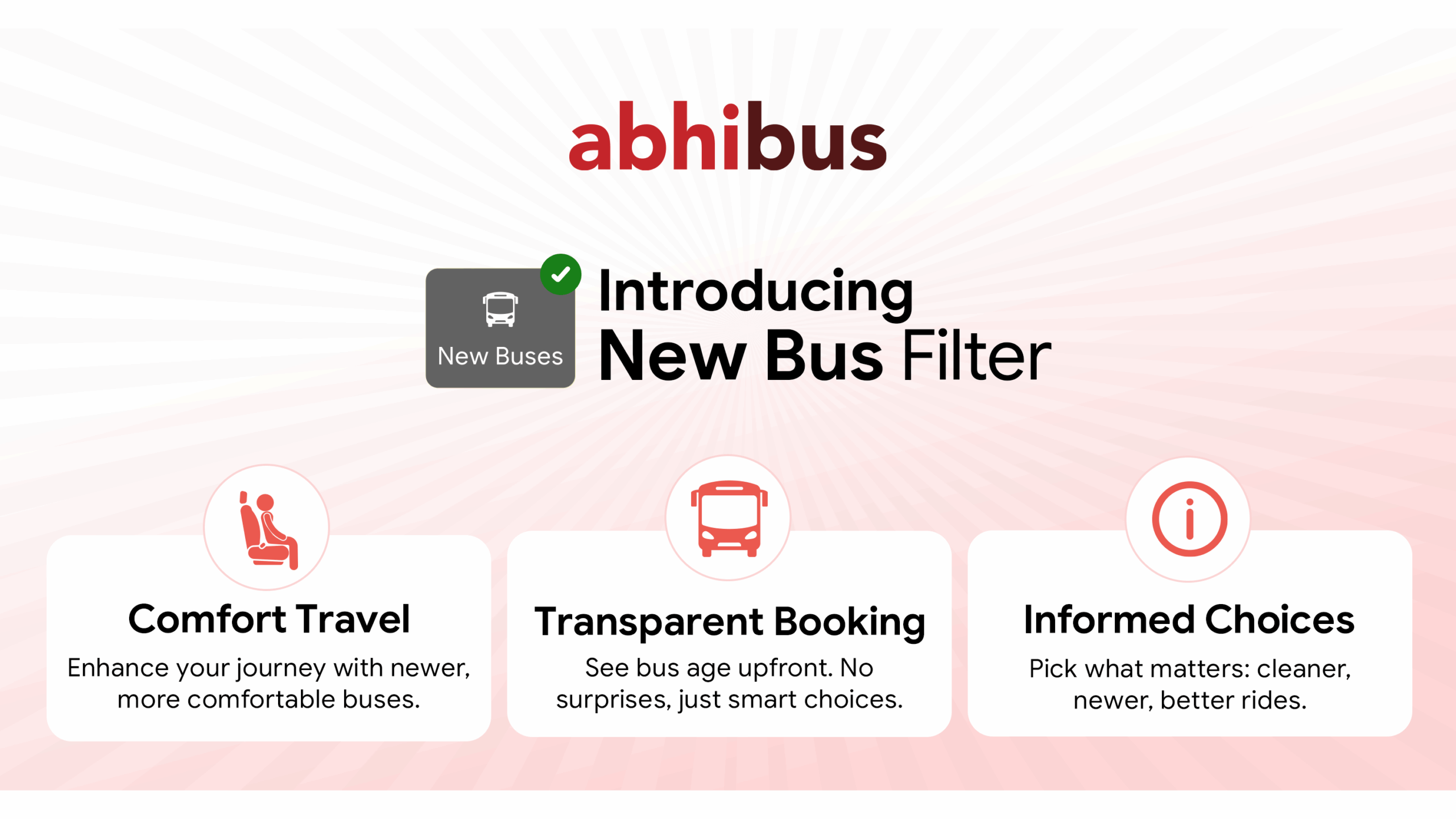 New Bus Filter by AbhiBus