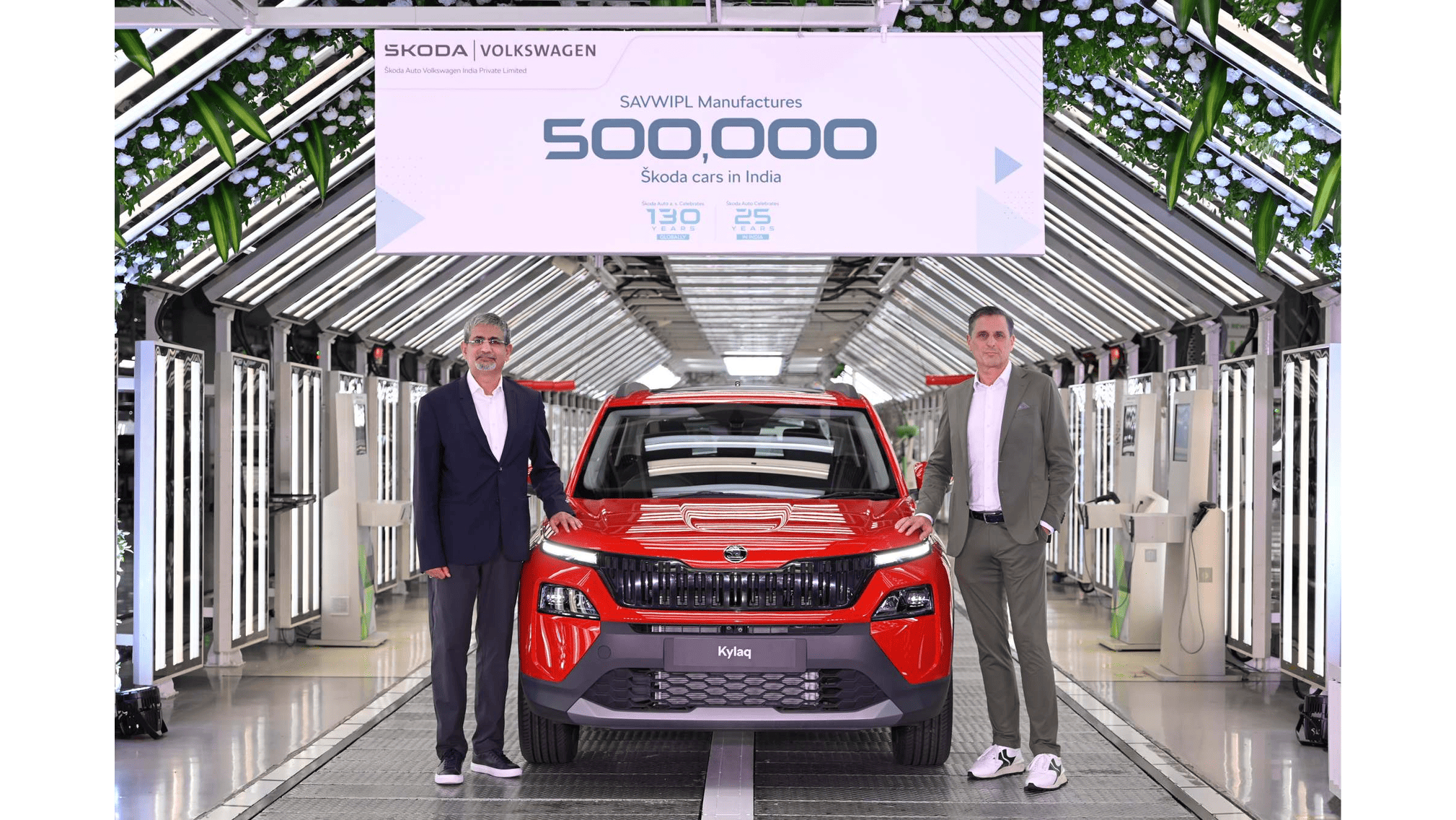Skoda Auto Volkswagen India Rolls Out 500000th Skoda car in India