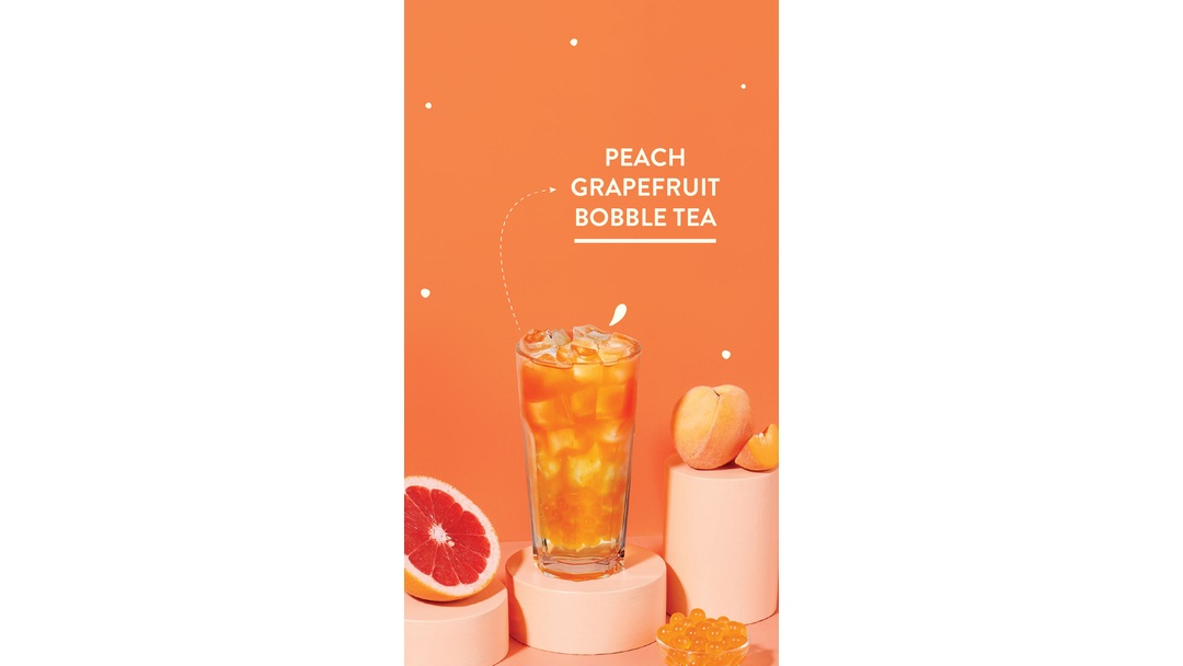 Third Wave Coffee Peach Grapefruit Bobble Tea