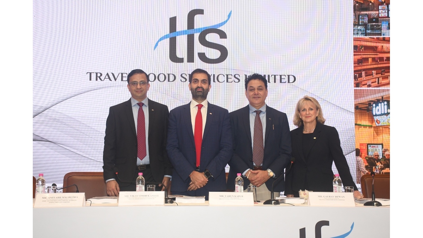 Vikas Vinod Kapoor Whole Time Director CFO Mr. Varun Kapur MD and CEO Gaurav Dewan COOf Travel Food Services Limited and Sara