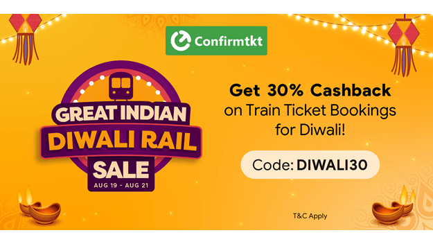 Confirmtkt’s Great Indian Diwali Rail Sale