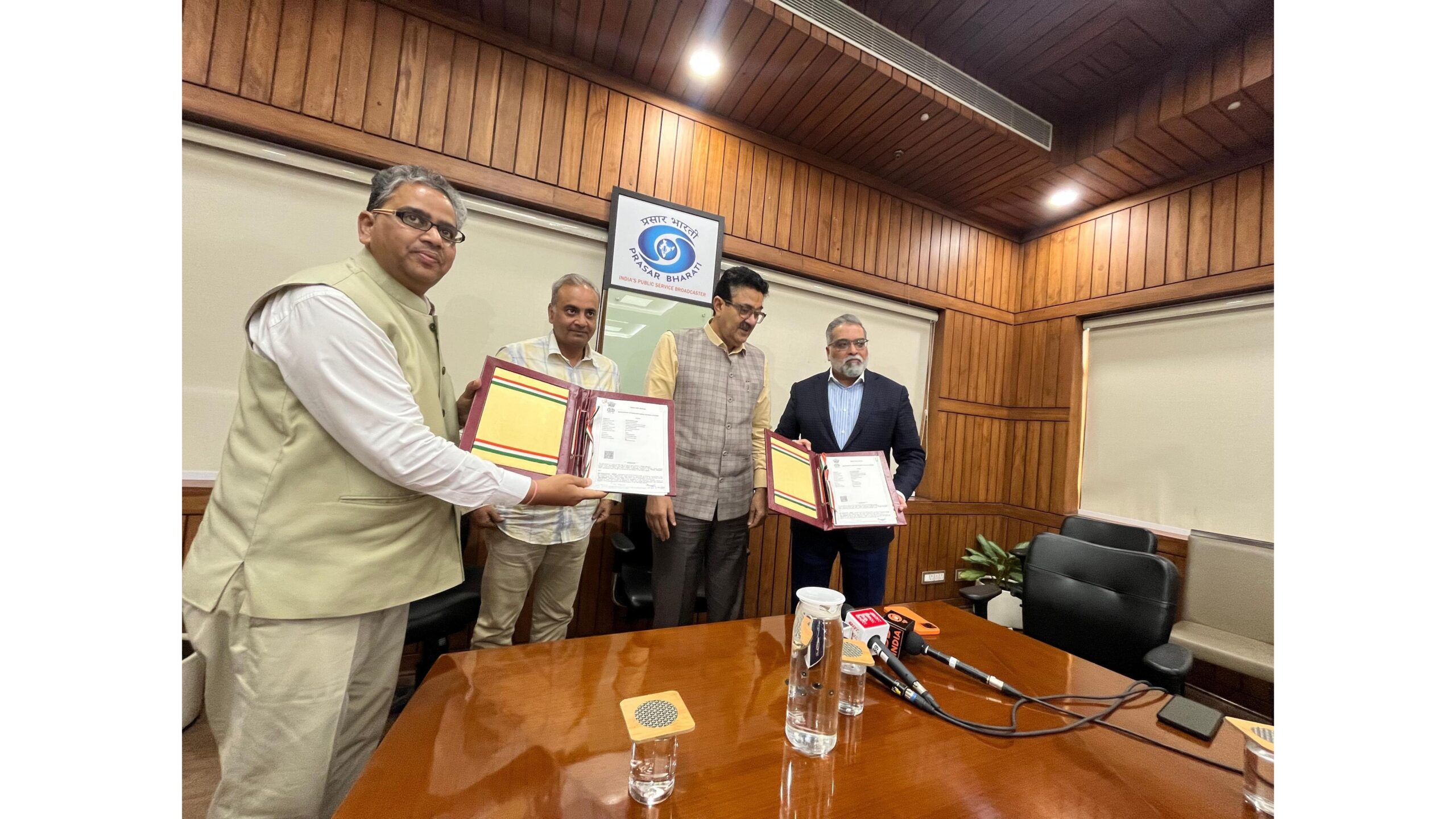 Prasar Bharati x AEx SPORT sign an MOU