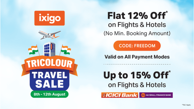 ixigo Sees Surge in Flight Bookings for Independence Day Weekend