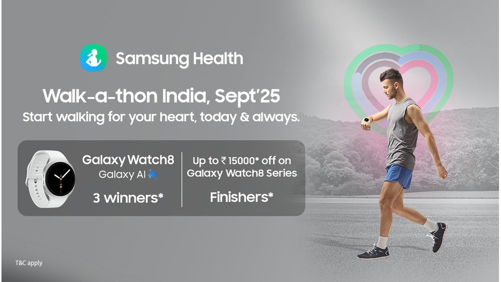 KV Samsung Launches Fourth Edition of Walk-a-thon India Ahead of World Heart Day_ Winners to Get Galaxy Watch8