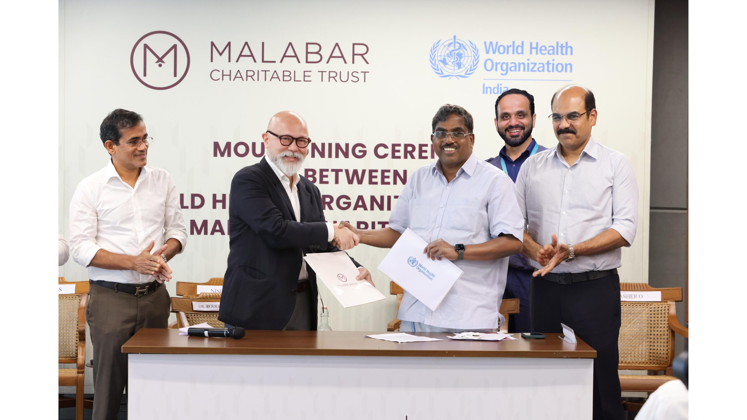 MGD - Malabar Group signs MoU with WHO India to implement 'Nurturing Beginnings' project