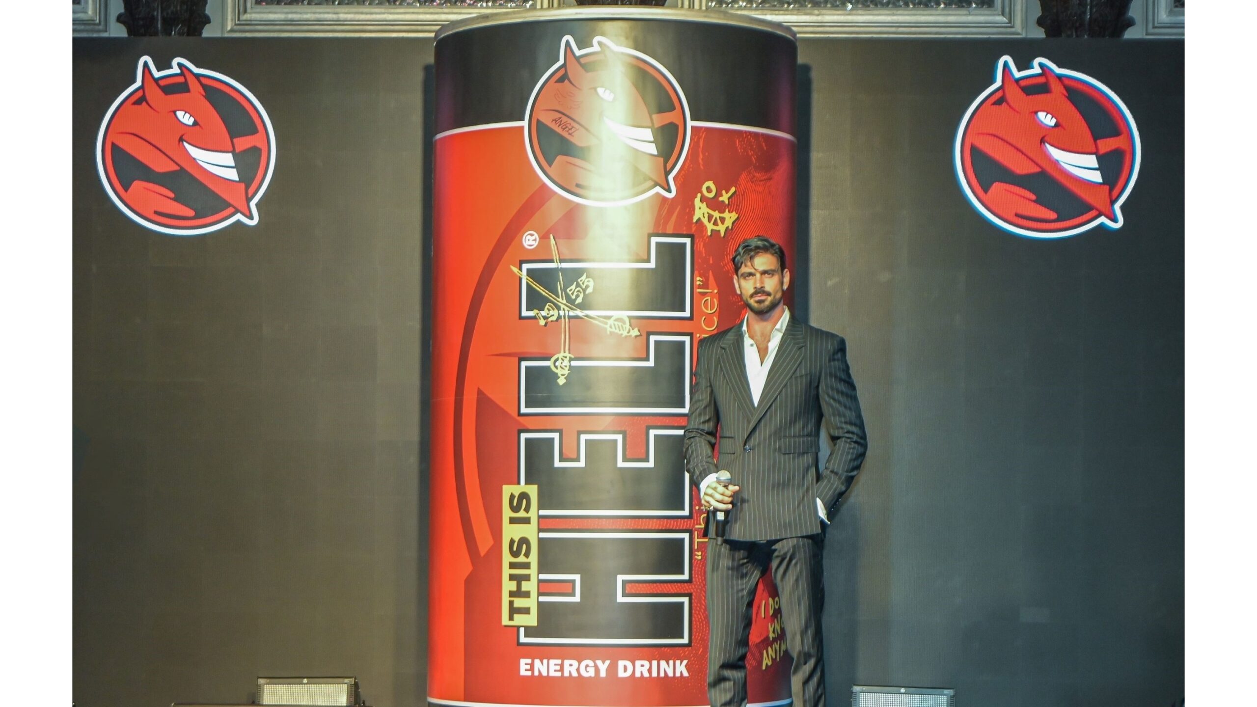 Michele Morrone at HELL ENERGY DRINK's event