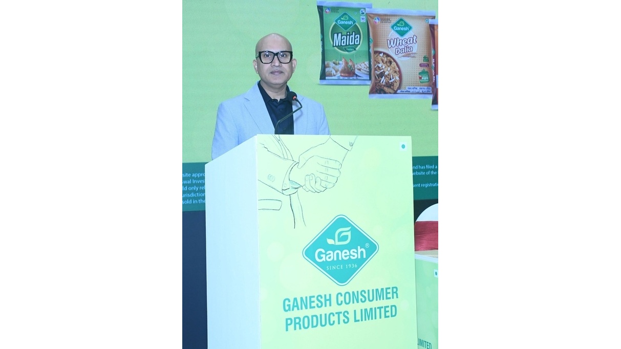 Mr. Manish Mimani, CMD  Ganesh Consumer Products Limited’s is addressing to the media at their IPO