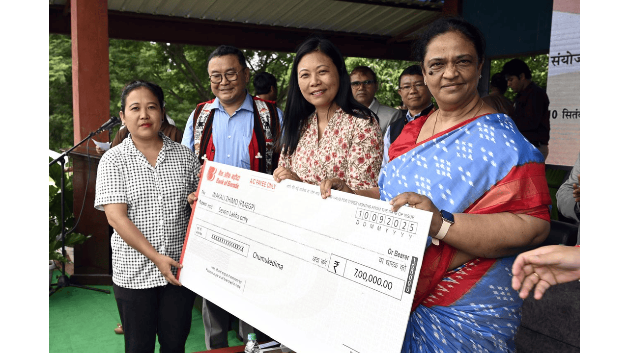 Smt. Beena Vaheed, ED, Bank of Baroda at Financial Inclusion Saturation Drive in Nagaland