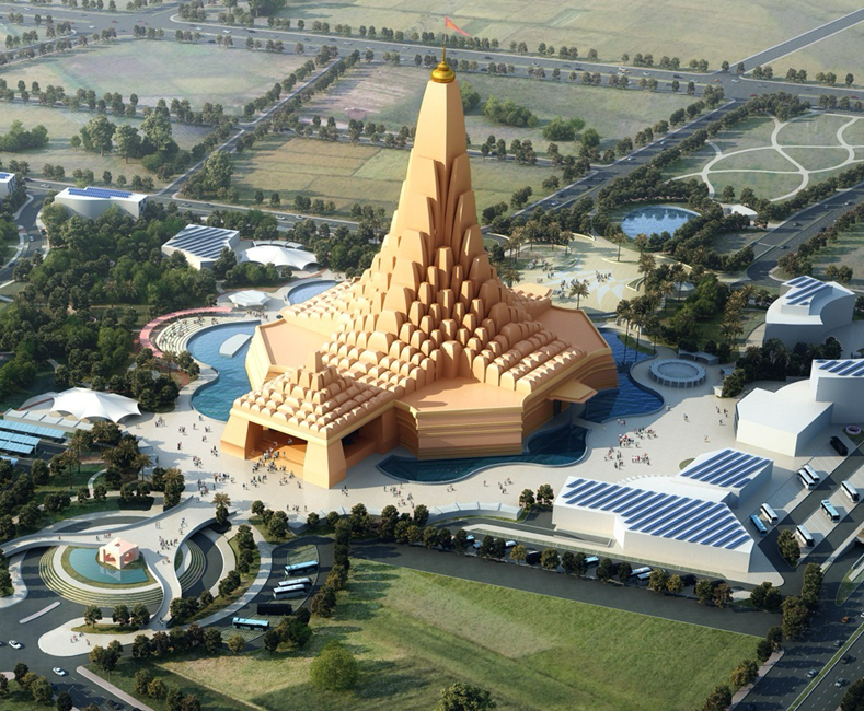 Adani Cement Creates a World Record* for the Largest Raft Foundation for Religious Infrastructure 3 Adani Cement Creates a World Record* for the Largest Raft Foundation for Religious Infrastructure