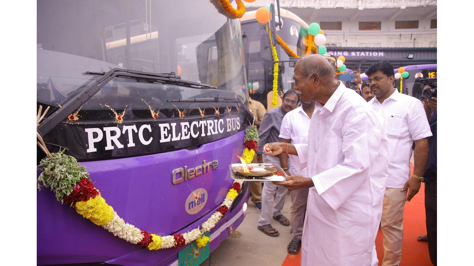 Puducherry Launches 25 Olectra Electric Buses under Smart City Drive 1 Puducherry Launches 25 Olectra Electric Buses