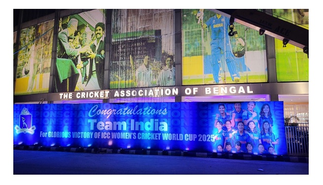 Cricket Association of Bengal Celebrates Team India’s Triumph at ICC Women’s Cricket World Cup 2025 with Grand Illumination 3 Cricket Association of Bengal Celebrates Team India’s Triumph at ICC Women’s Cricket World Cup 2025 with Grand Illumination_2