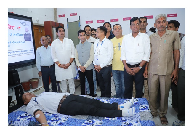 Ambuja Cement Marks 19 Years of Empowering Rural Youth at SEDI Jaitaran with Grand Blood Donation Camp 2 SEDI Jaitaran - Blood Donation Camp