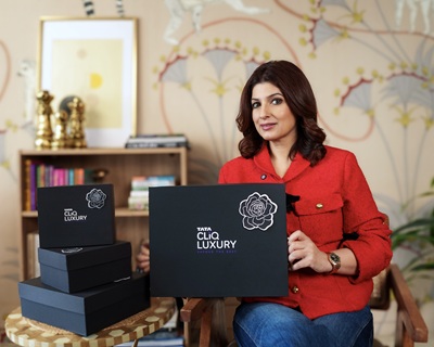 Twinkle Khanna for Tata CLiQ Luxury’s Black Friday Sale