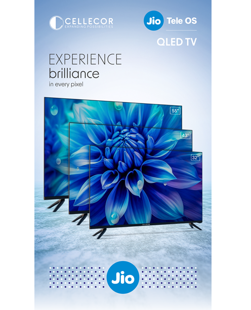 Cellecor Expands its Smart TV Portfolio with New Jio-Powered QLED Smart TV Series 2 Cellecor Expands its Smart TV Portfolio with New Jio-Powered QLED Smart TV Series