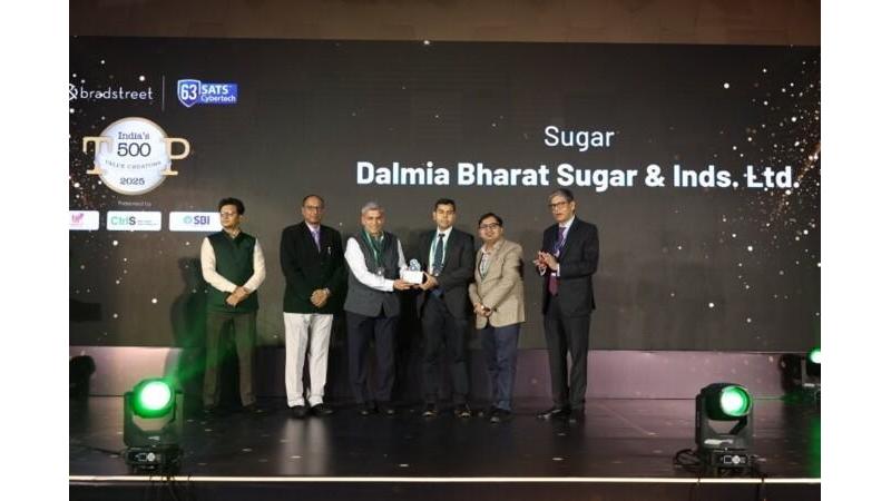 Dalmia Bharat Sugar recognised as India’s Top Value Creator at Dun & Bradstreet 2025 Summit 3 Dalmia Bharat Sugar & Inds