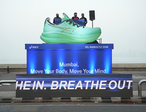 ASICS GEL-NIMBUS Fly Zone at Tata Mumbai Marathon