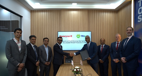 Honeywell and TruAlt Bioenergy Sign Agreement to Drive 80,000 TPA SAF Production in India 1 Honeywell and TruAlt Bioenergy formalize a collaboration to advance sustainable aviation fuel in India