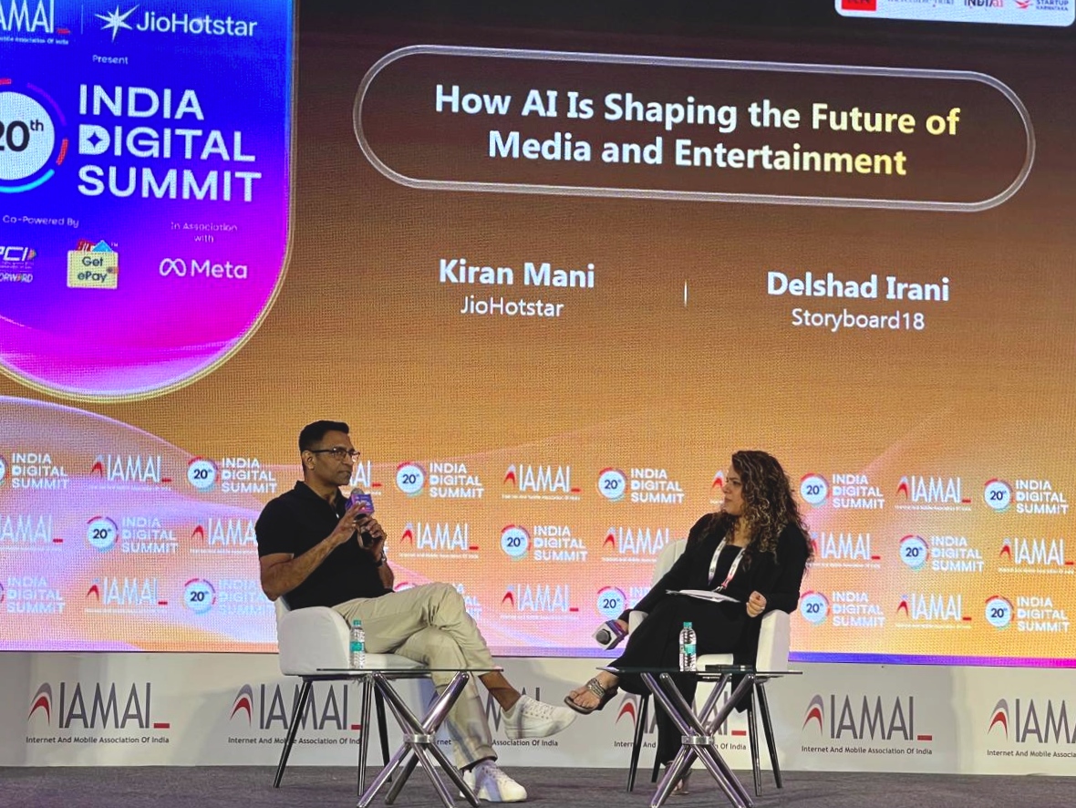 “AI Is Doing to Media What Smartphones Did to Telecom”: Kiran Mani, CEO – Digital, JioStar at IAMAI India Digital Summit 2026 2 Oplus_16908288