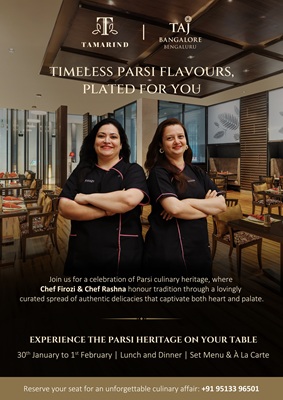 The Flavours of Parsi Tradition, Curated at Taj Bangalore 8 Parsi Culinary Pop-up Branding- TBB