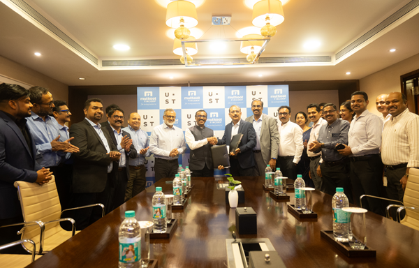 UST, Muthoot FinCorp Ltd. & Group Companies Sign Six-Year Deal Worth ₹500 Crore 9 UST Muthoot FinCorp Ltd. Group Companies Sign Six-Year Deal worth 500 Crore - Signing Photo