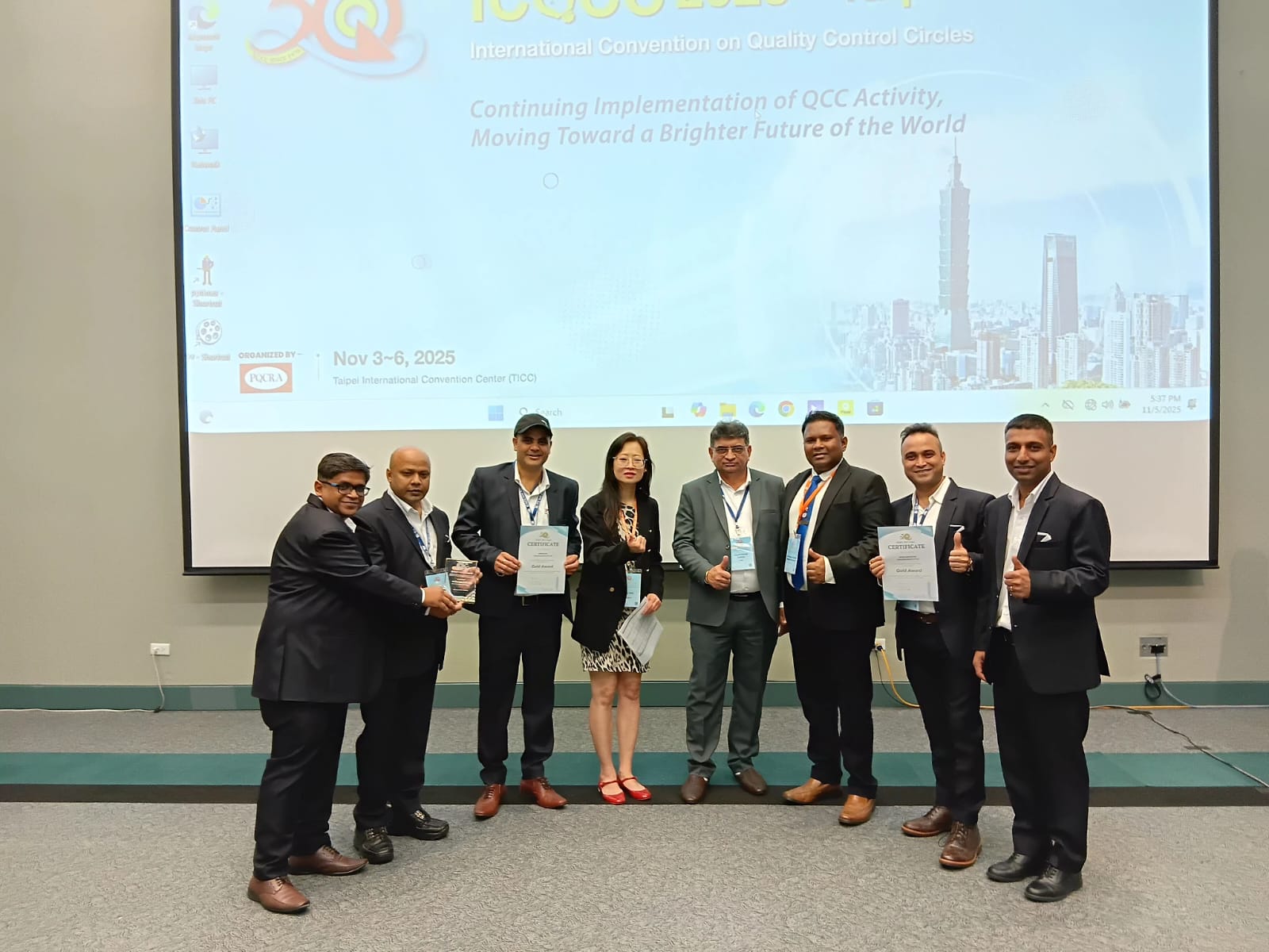 Yokohama India Wins Double Gold at International Quality Convention