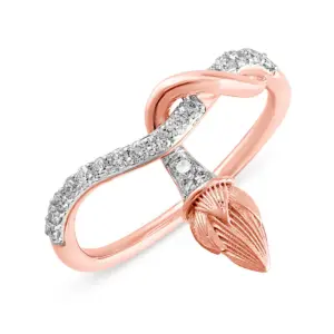Candere- Tulip Flower Diamond Ring