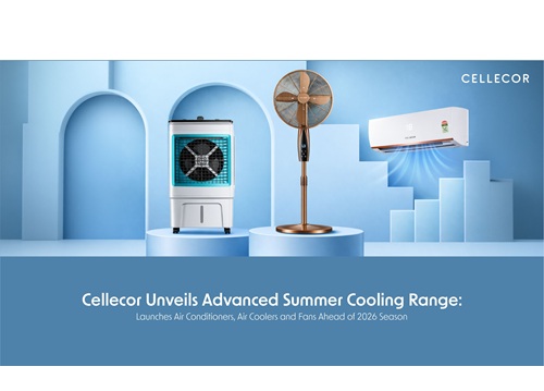 Designed for powerful cooling, energy efficiency, and reliable performance, the new range strengthens Cellecor’s presence ahead of the 2026 summer season. Mumbai: Cellecor Gadgets Limited, one of India’s fastest-growing homegrown consumer electronics brands, has announced the launch of its all-new summer cooling portfolio, featuring an advanced range of air conditioners, high-capacity air coolers and energy-efficient pedestal fans. The expansion further strengthens the brand’s presence in the home appliances category ahead of the 2026 summer demand cycle. The newly introduced air conditioner range comprises three Smart Inverter models engineered to deliver powerful, intelligent and energy-efficient cooling for Indian homes and commercial spaces. Designed to adapt to varying occupancy levels and climate conditions, the ACs combine performance-driven technology with everyday convenience, ensuring consistent comfort even during peak summer months. Key features of the Air Conditioner range include: • 7-in-1 Intelligent Cooling Performance for flexible capacity control • Long Air Throw for faster and wider cooling coverage • 4-Way Swing for uniform air distribution across the room • Advanced Inverter Technology for consistent temperature control and optimized energy usage • Sleep Mode and Dry Mode for enhanced comfort • Stabilizer-Free Operation and Auto Restart for reliable performance during voltage fluctuations • Eco-Friendly R32 Refrigerant and BLDC Motor for efficient and sustainable cooling Complementing the AC portfolio, Cellecor’s air cooler range features desert and commercial variants designed for high air delivery and sustained cooling performance. The models are equipped with large-capacity water tanks ranging from compact 25L options to high-capacity 135L variants, catering to both residential and commercial requirements. Built to ensure efficient and long-lasting cooling even during extreme summer conditions, the coolers are well suited for large rooms, retail spaces, offices and semi-open environments. The addition of pedestal fans further strengthens the cooling ecosystem by combining functionality with aesthetic appeal. Designed to complement modern home architecture and contemporary interiors, the fans are engineered for consistent airflow and energy efficiency. Suitable for living spaces, offices and retail environments, they deliver reliable performance while enhancing the overall visual appeal of interiors. Commenting on the launch, Mr. Ravi Agarwal, Co-Founder & Managing Director, Cellecor Gadgets Limited, said, “India’s cooling requirements are evolving rapidly with rising temperatures and a growing focus on energy efficiency. At Cellecor, our focus is on building intelligent, energy-efficient and accessible solutions that address real household needs. With our expanded portfolio of air conditioners, coolers and fans, we aim to provide comprehensive, high-performance cooling solutions that are reliable, accessible and aligned with the needs of Indian households and businesses.” Price and Availability The air conditioner range starts at INR 27,999, while air coolers are available from INR 35,999, and pedestal fans from INR 4,999. The products will be available on Cellecor’s official website, at its offline brand stores, leading retail outlets, and through regional distributors across India. They will also be available on major e-commerce platforms, including Amazon and Flipkart. With this launch, Cellecor continues to expand its footprint in India’s home appliances segment, delivering performance-driven and accessible cooling solutions tailored to the evolving needs of the market.