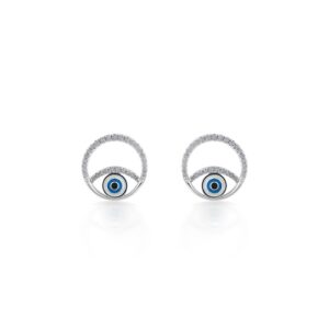 Evil Eye Earrings (Circular Motif)