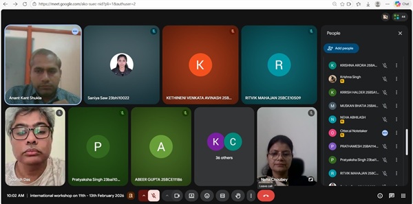 Glimpse from the virtual workshop by VIT Bhopal (2)