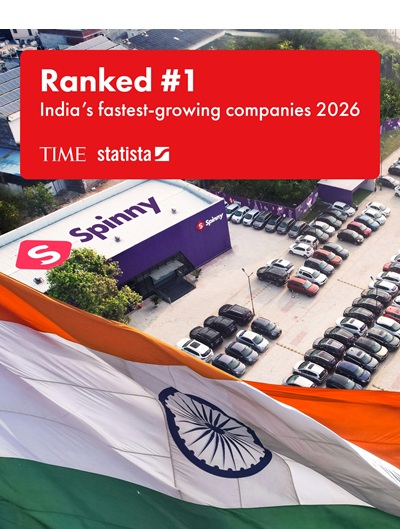 Spinny Ranked #1 in India’s Fastest-Growing Companies 2026 by TIME and Statista 2 Image_1_Spinny